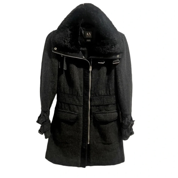 A/X Armani Exchange size small wool pea coat in great condition - Picture 1 of 7
